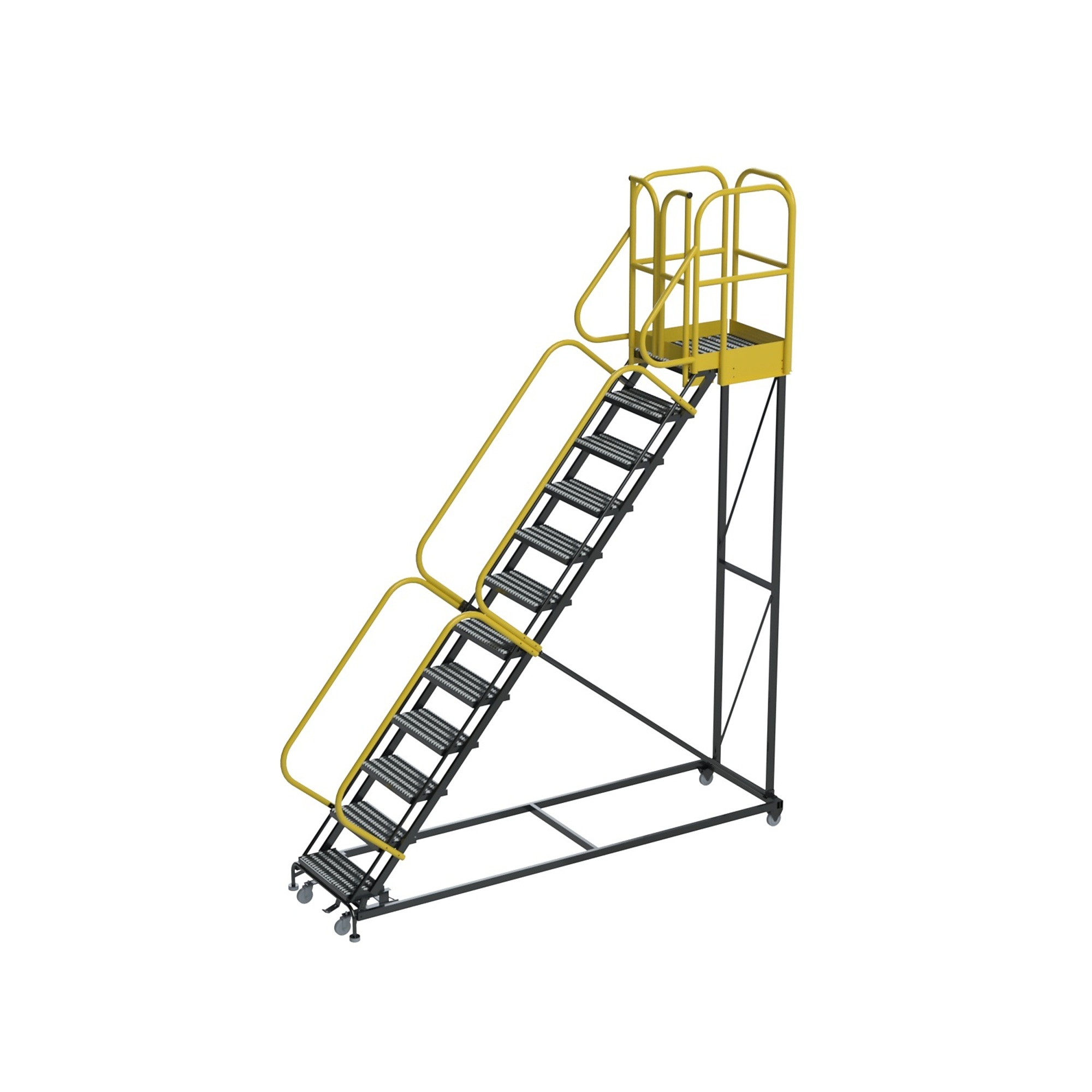 Ballymore, 12 Step Proline w/ entry gate, 1000 lb Capacity, Overall Height 162 in, Steps 12 Material Steel, Model# PL123228G